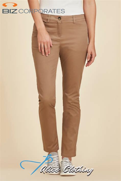 RGP263L Womens Slim Leg Stretch Chino Pant - Biz Corporates