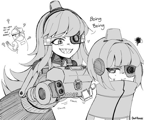 mimi-sentry and mini-sentry-chan (original and 1 more) drawn by aceofbros | Danbooru