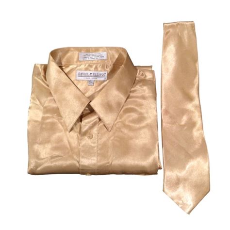 Check out what I'm selling. Daniel Ellissa Long Sleeve Men's Shiny Gold ...