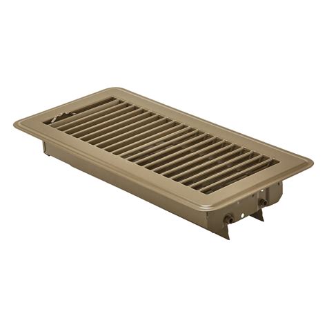 KFFKFF 4 x 10 Inch Floor Registers, 6-Pack Vent Covers, Durable Iron ...