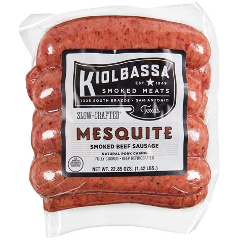 Kiolbassa Mesquite Smoked Beef Sausage - Shop Sausage at H-E-B