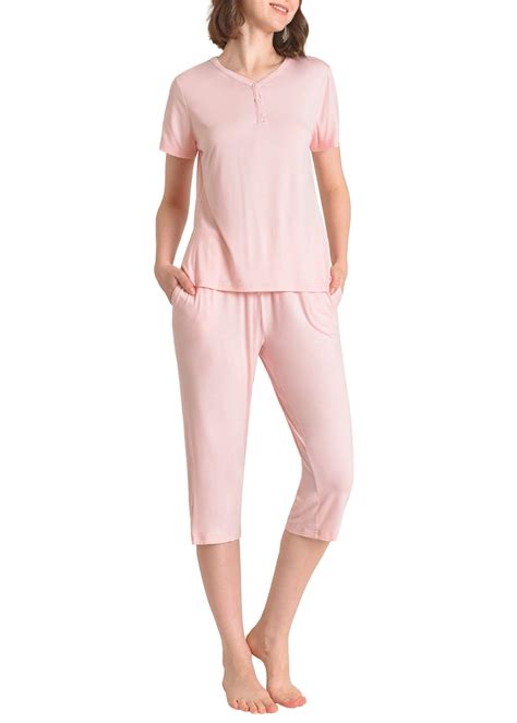Women's Capri Pajamas Set Soft Comfy Viscose – Latuza