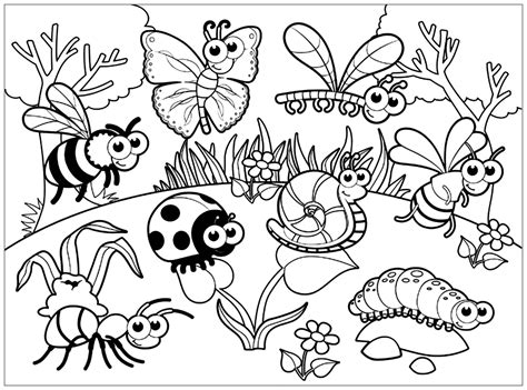Meeting - Insects Coloring Pages
