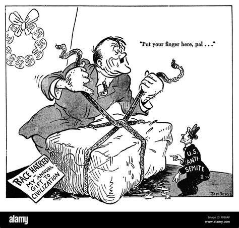 ANTISEMITISMUS-CARTOON, 1942. /n'Put Ihre Finger hier PAL ...