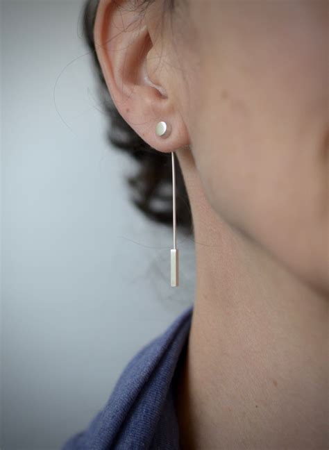 DESIRAT Ear Jackets, Sterling Silver Earrings, Dangle Earrings ...