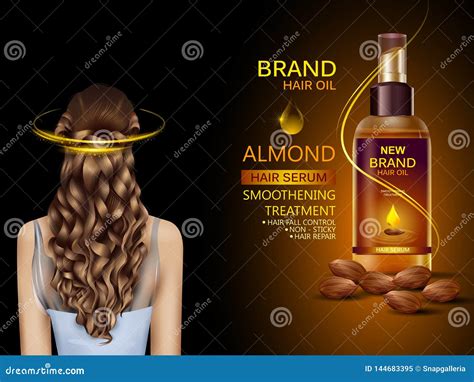 Advertisement Promotion Banner for Almond Oil Hair Serum for ...