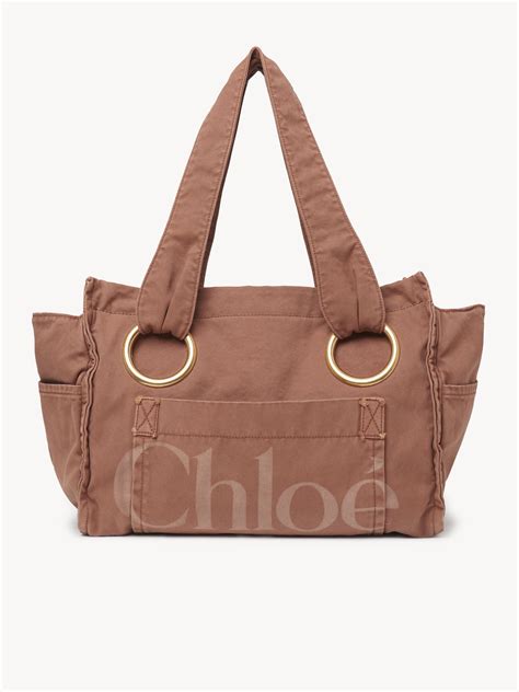 Chloé Chloé Plage Tote Bag In Cotton | Chloé HK