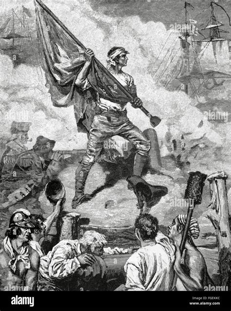 American Revolutionary War (1775-1783). William Jasper (c.1750-1779 ...