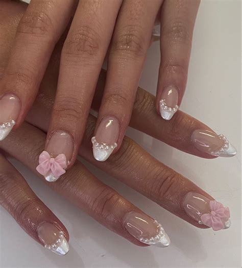 Pin by ♡︎ on 𝑢𝑛̃𝑖𝑡𝑎𝑠 | Pink acrylic nails, Pretty nails, Girly acrylic ...
