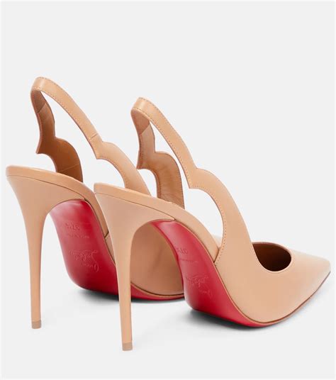 Nudes Hot Chick Leather Pumps in Neutrals - Christian Louboutin | Mytheresa