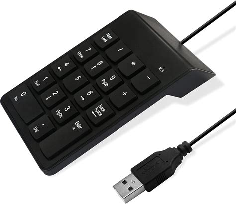 Amazon.com: Numeric Keypad for Laptop, 10 Key USB Keypad, Portable ...
