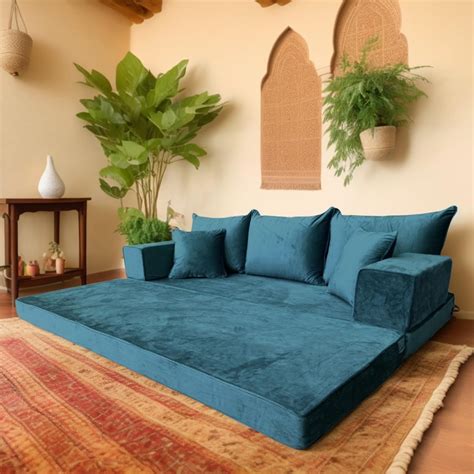 SPIRIT HOME INTERIORS Moroccan Style Sofa Set – Handmade Velvet Sofa ...
