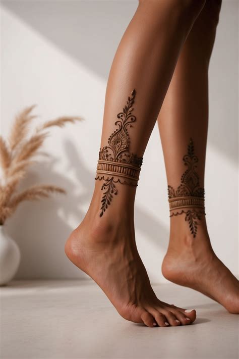 Elegant Leg Mehndi Design for a Unique Modern Look in 2025 | Henna ...