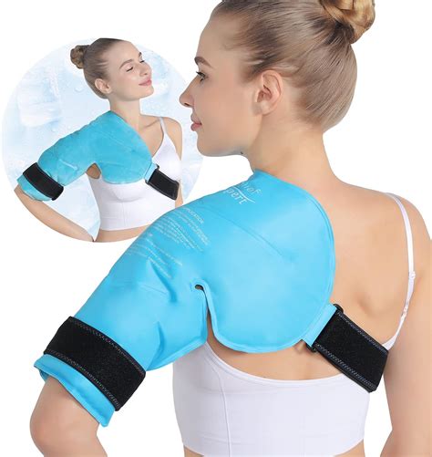 Amazon.com: Relief Expert Shoulder Ice Pack Wrap Reusable Rotator Cuff ...