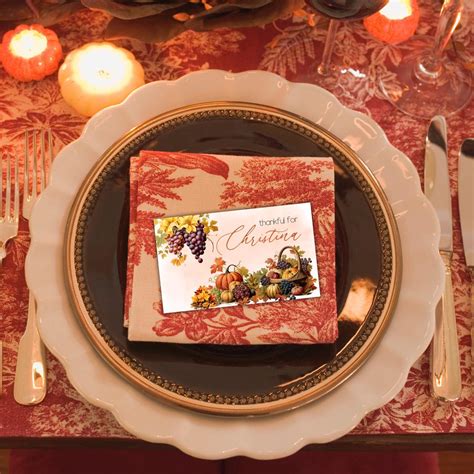 Printable Thanksgiving Lunch Place Card Thanksgiving Dinner Place Card ...