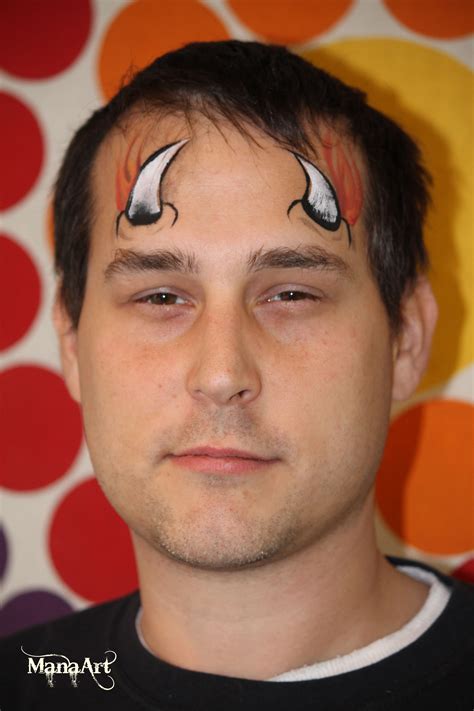 devil horns face paint ManaArtOnline.com ManaArt Face and Body Painting ...