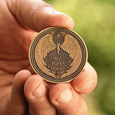 Alis Volat Propriis Coin – EDC Reminder Coins