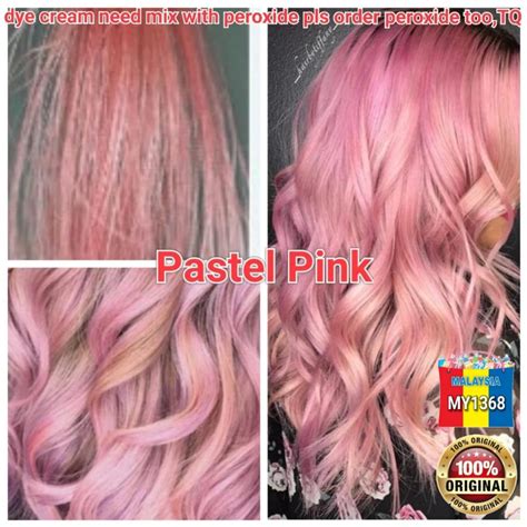 HAIR DYE ROSE GOLD 玫瑰金 Hair Color Dye Cream 100ML /sakura pink /pastel ...