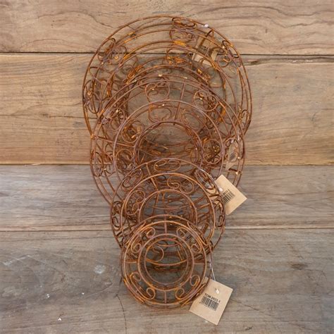 Draadkrans - roest - 17 x 5 cm - Woonwinkel Pommelientje