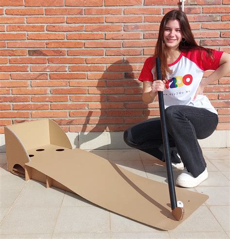 Blueprints for Cardboard Putt-n-play Mini Golf Set DIY Toy (digital ...