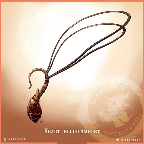 Heart-blood Amulet | Dnd 5e homebrew, D&d dungeons and dragons, Fantasy ...