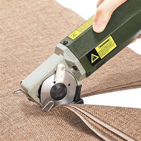 CGOLDENWALL Electric Rotary Fabric Cutter, Multi-layer Electric Fabric ...