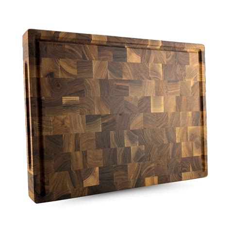 Hochwertiges Schneidebrett aus Walnuss-Hirnholz – 60x40x4 cm, 179,00