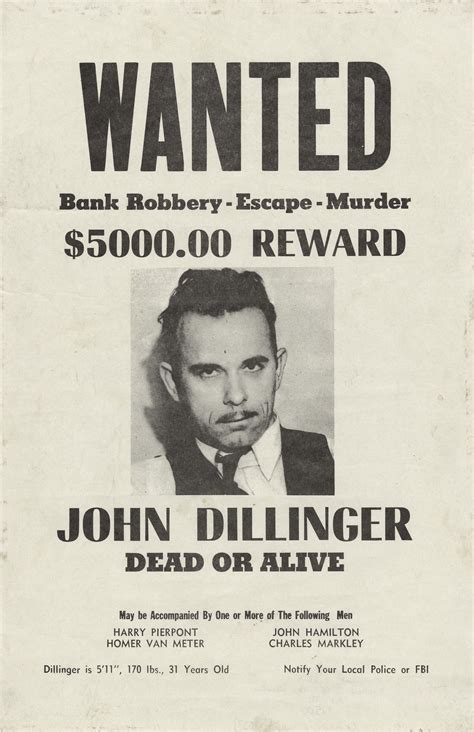 Figure-012.jpg (1940×3000) John Dillinger Dead or Alive Poster | years past | Pinterest ...