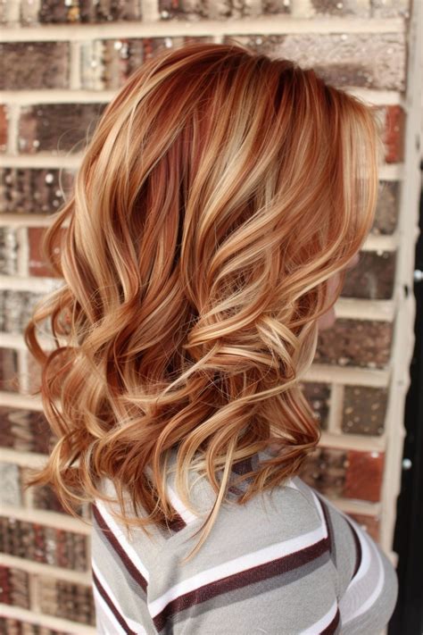 30 Red Hair With Blonde Highlights Looks for Every Season | Red hair ...