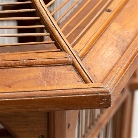 Large Vintage-Style Wooden Cage: Replica of Gaudi's "El Capricho" in ...