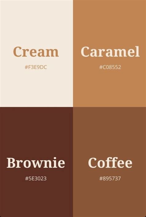 Brown and Cream Color Palette