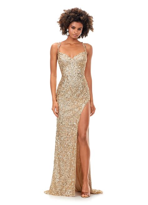 Floor length sequin dress online
