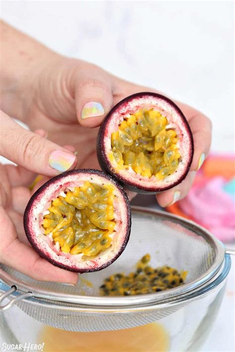 How to Make Passion Fruit Puree - SugarHero