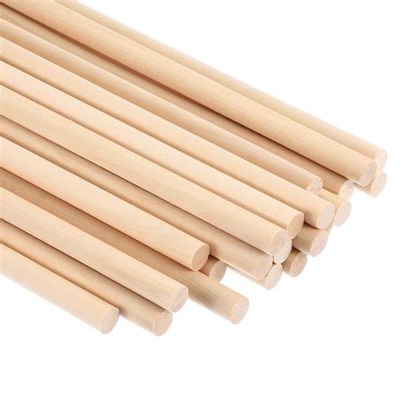 2/5x15.75inch Wooden Dowel, 240 Pcs Dowel Rod Wood Dowels Wood Sticks ...