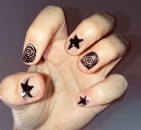 Star nails star nail stars nails star star nail design star tutorial ...