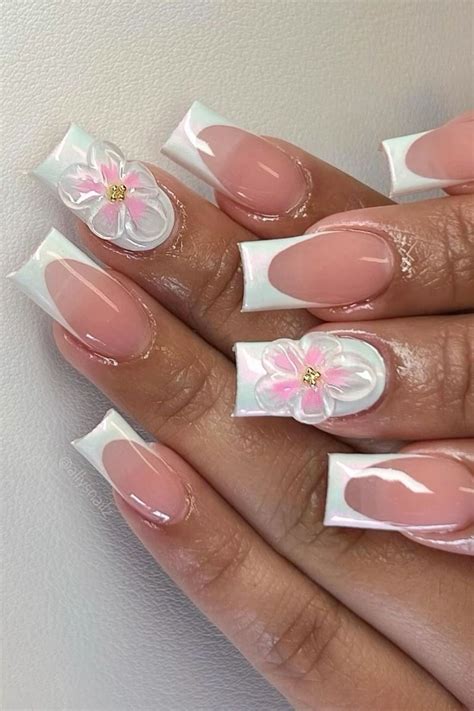 Pin by Sofi on nail designs🤍 | Simple nails, Gel nails, Floral nails