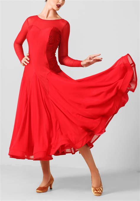 Ballroom Dancing Dresses Red