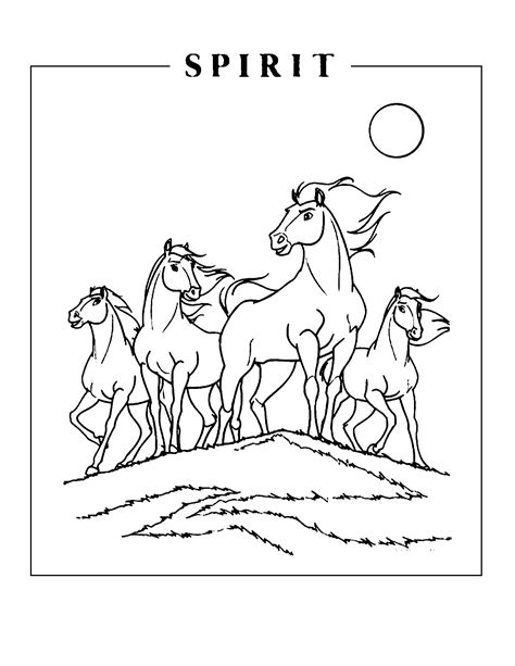 Spirit Coloring Pages - Printable Coloring Pages. FREE