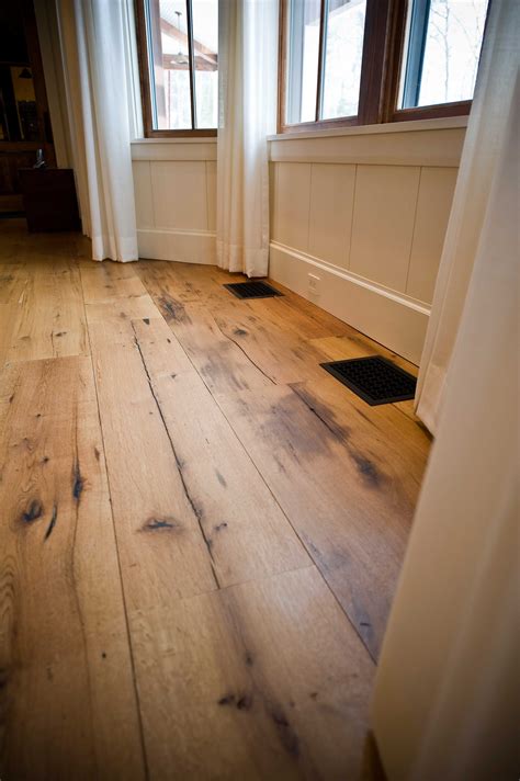 Wide plank hardwood floors