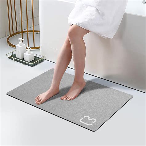 Amazon.com: Diatomaceous Earth Bath Mat Rugs Super Absorbent Diatomite ...