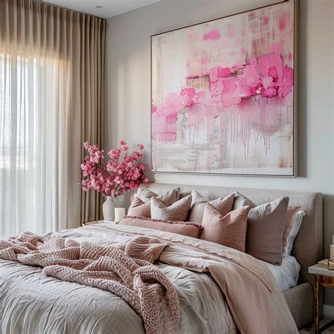 11+ Modern Master Bedroom Wall Decor Ideas in Pink • ArtFasad