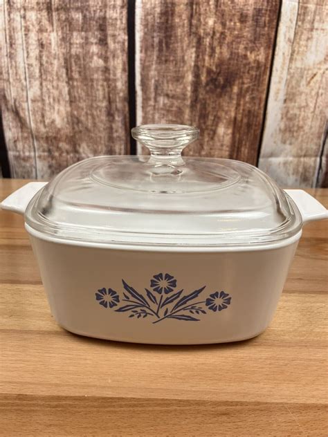 Vintage Corning Ware Blue Cornflower Pyrex A7C Lid A 1-1/2 | eBay