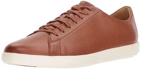 Cole Haan Men's Grand Crosscourt II Sneaker, Tan Leather Burnished, 10. ...