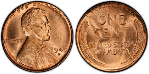 Images of Lincoln Cent (Wheat Reverse) 1949-D/D 1C RPM FS-501, RD ...