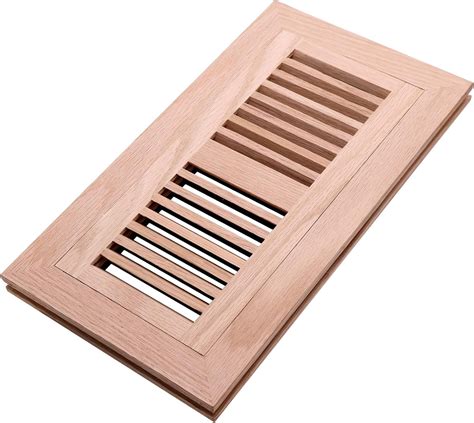 Oak Floor Register for 4x10 Inch Duct Holes - Flush Mount Floor Vent ...