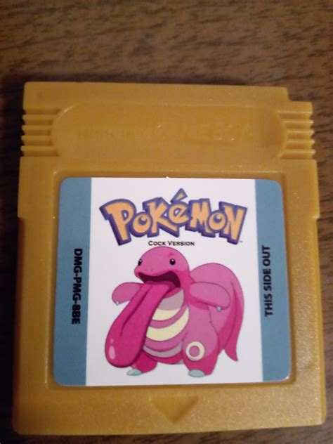 My copy of pokémon cock version finally arrived I've been waiting for ...