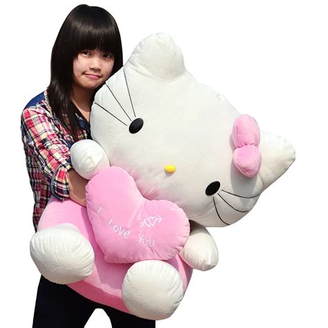 Kt cat HELLO KITTY doll plush toy doll 60CM high large dolls cat ...