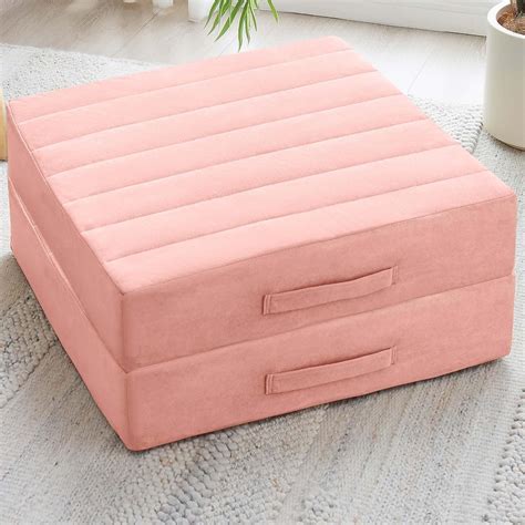 Amazon.com: JKMAX 2 Pcs High Density Foam Floor Pillow - Upgraded Large ...