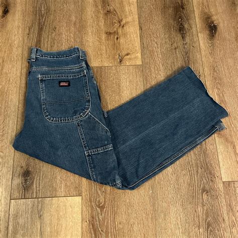 Vintage dickies carpenter jeans Size 34 Legs cut (dm... - Depop