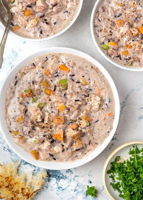 Chicken Wild Rice Soup - The flavours of kitchen